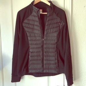 Lucy Black Zip Jacket, Size Large